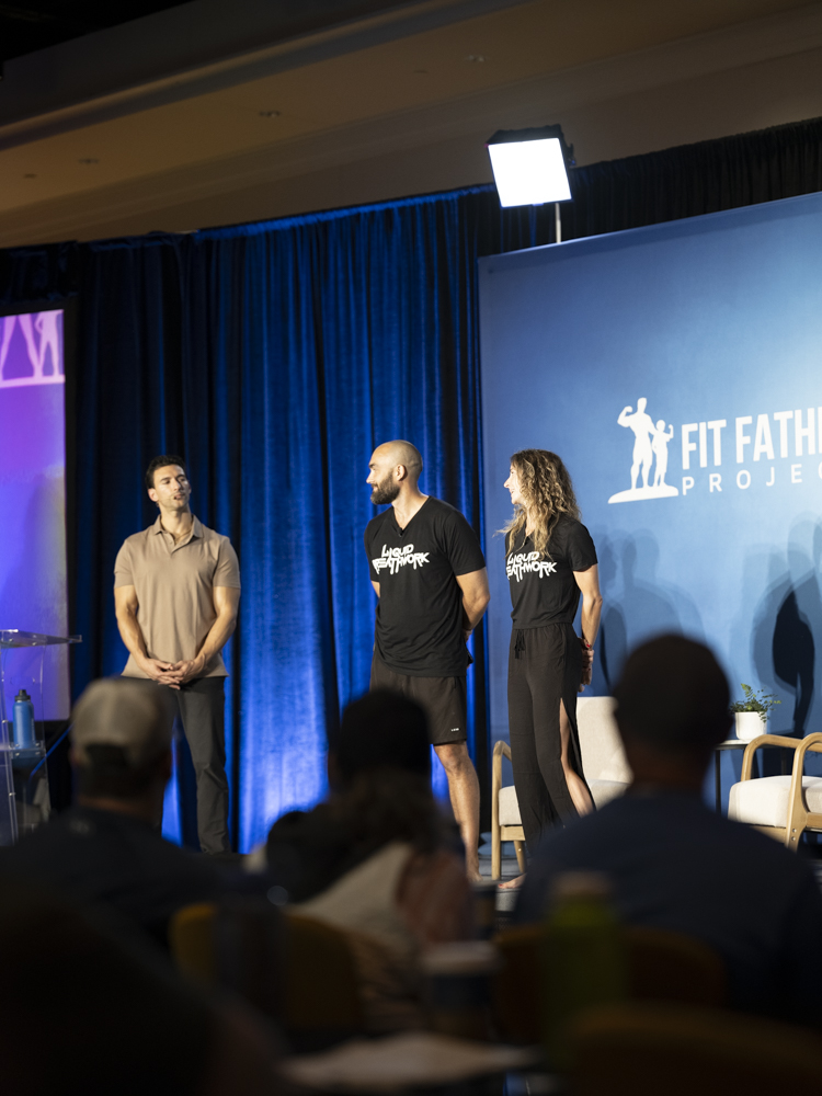 Liquid Breathwork presenting at a conference with audience