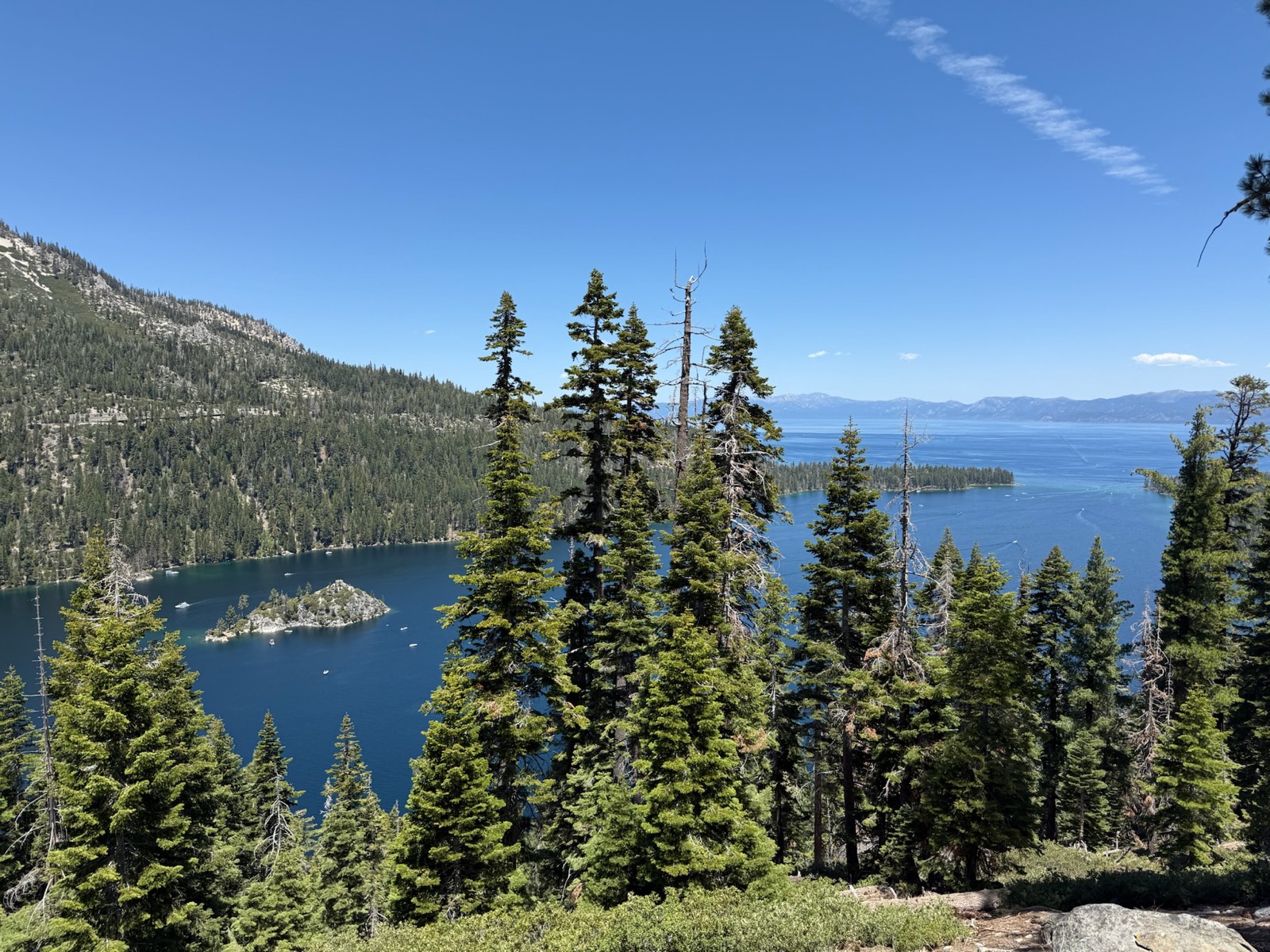Lake Tahoe vista near the South Lake Tahoe Breathwork certification intensive, California