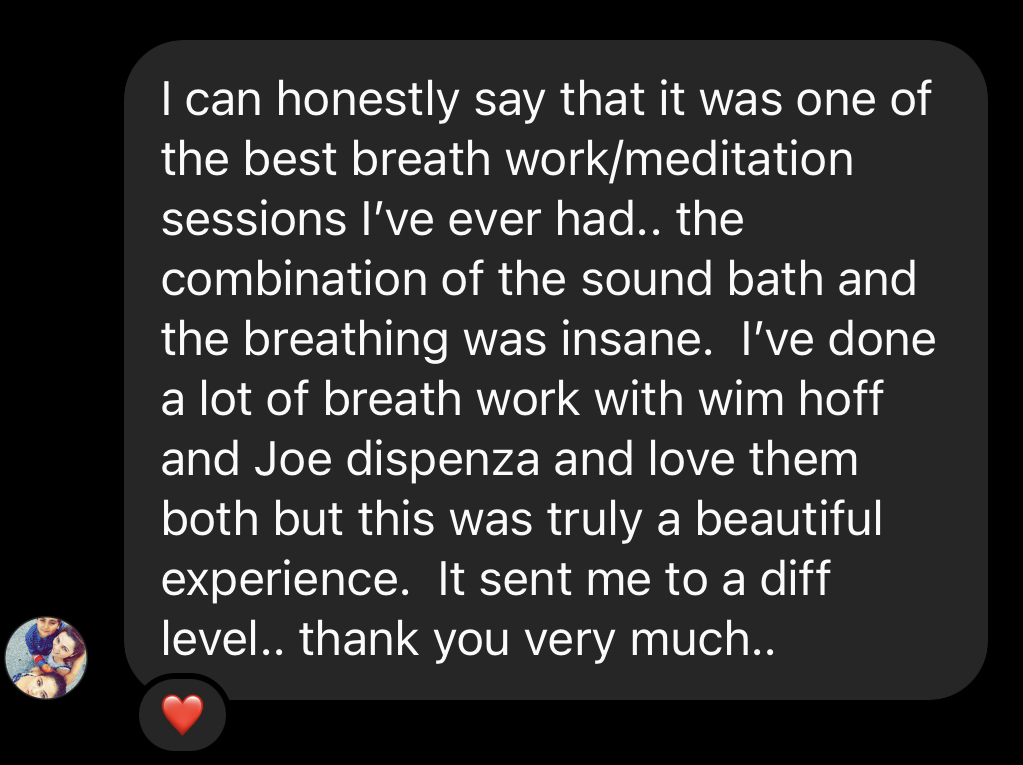 Breathwork testimonial